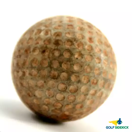 Old style golf ball size