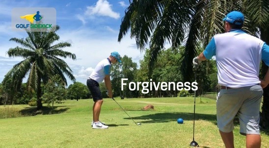 golfer hitting forgiving golf irons on golf course in thailand