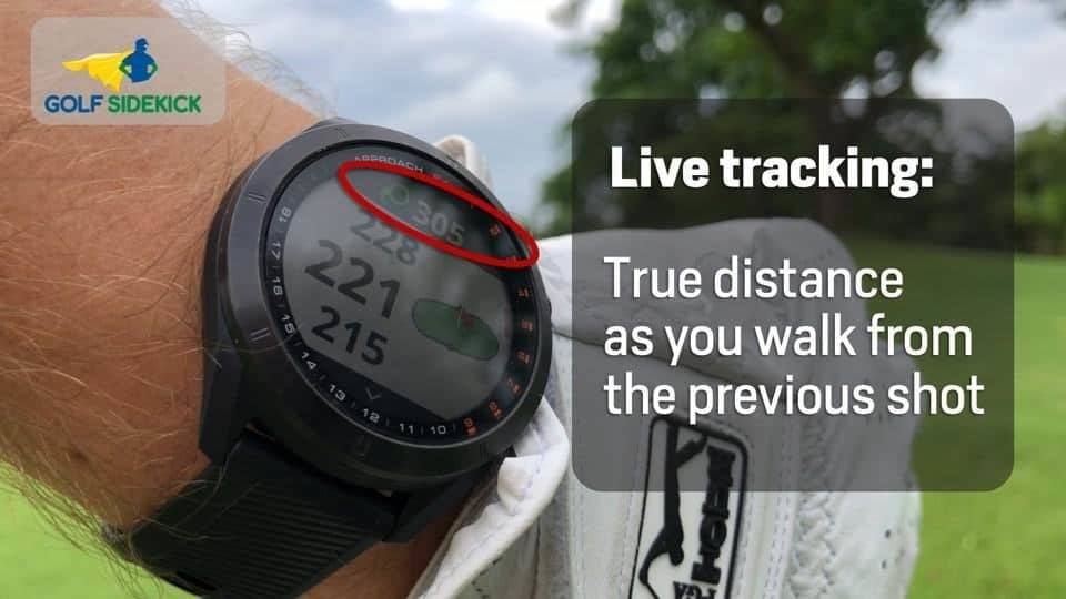 use gps watch to learn 8 iron distance