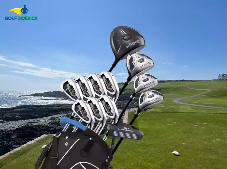 a beginner set of golf clubs