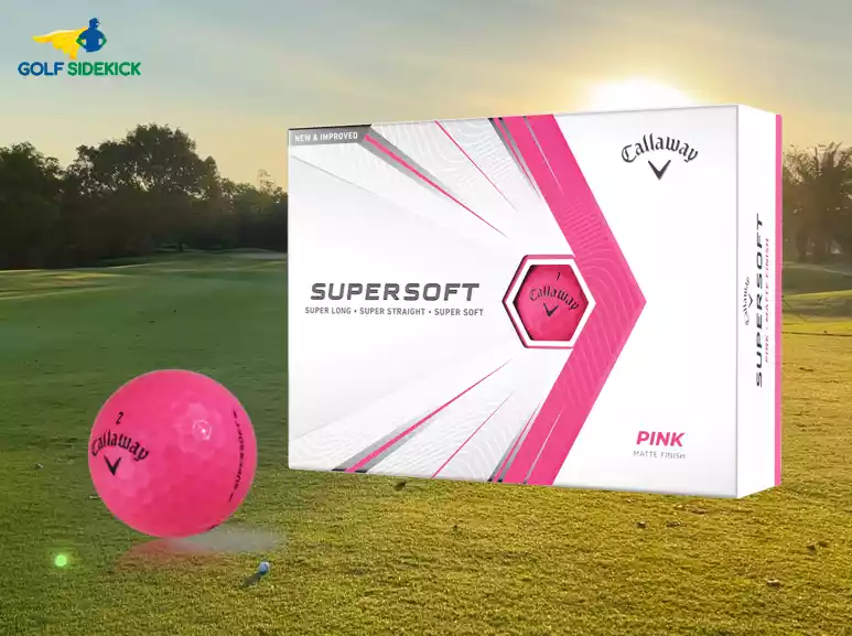callaway supersoft pink high vis golf balls
