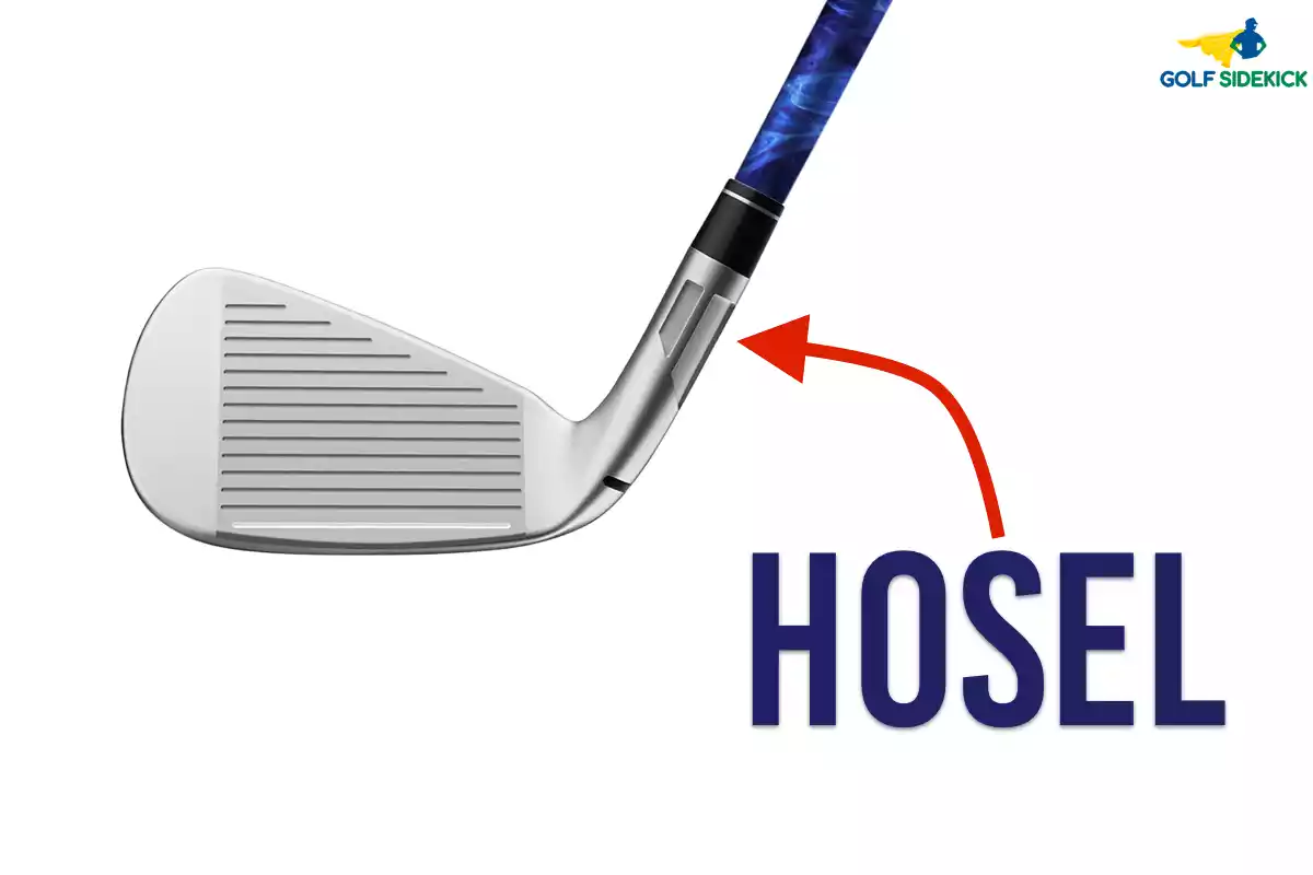 image showing the location of hosel on golf iron