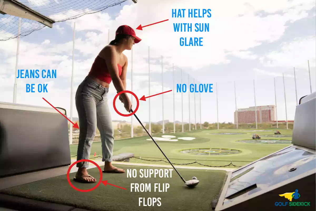 what to gear to a driving range girl