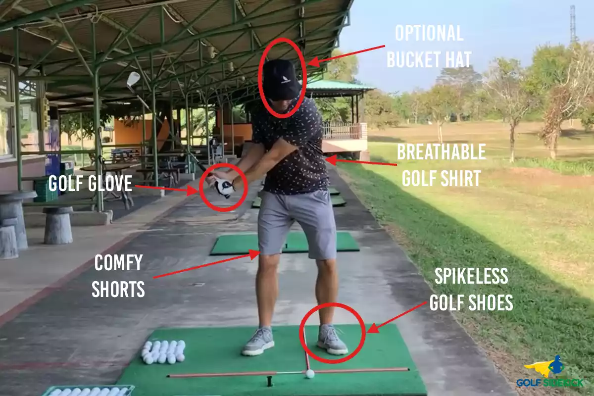 what to wear driving range male